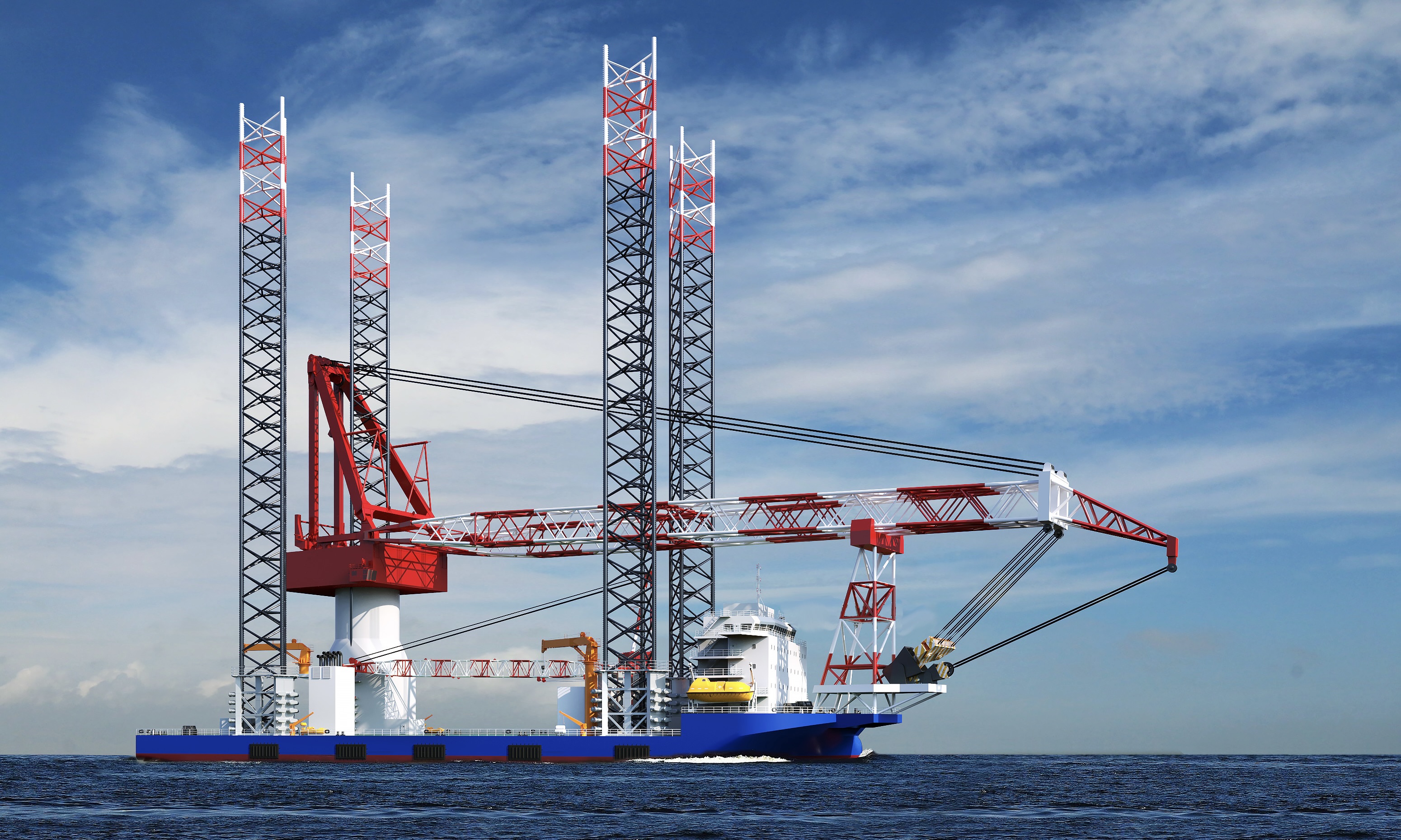 1600T Offshore Wind Power Installation Vessel